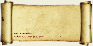 Kristina Mitranić vizit kartica